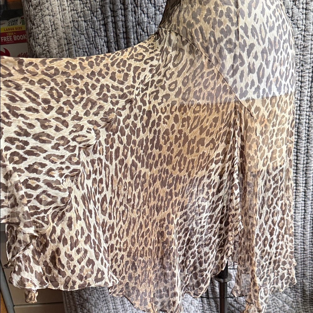 Dolce & Gabbana Animal Print Midi Dress 100%Silk - Picture 3 of 11